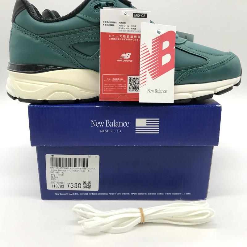New Balance スニーカー 新品同様 U990TW4 ローカット シューズ Nロゴ 