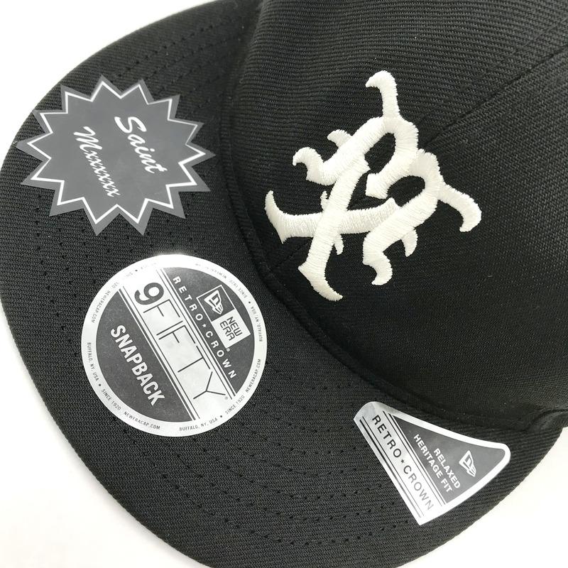 SAINT Mxxxxxx NEW ERA キャップ 14200565 コラボ MICHAEL ロゴ 刺繍 