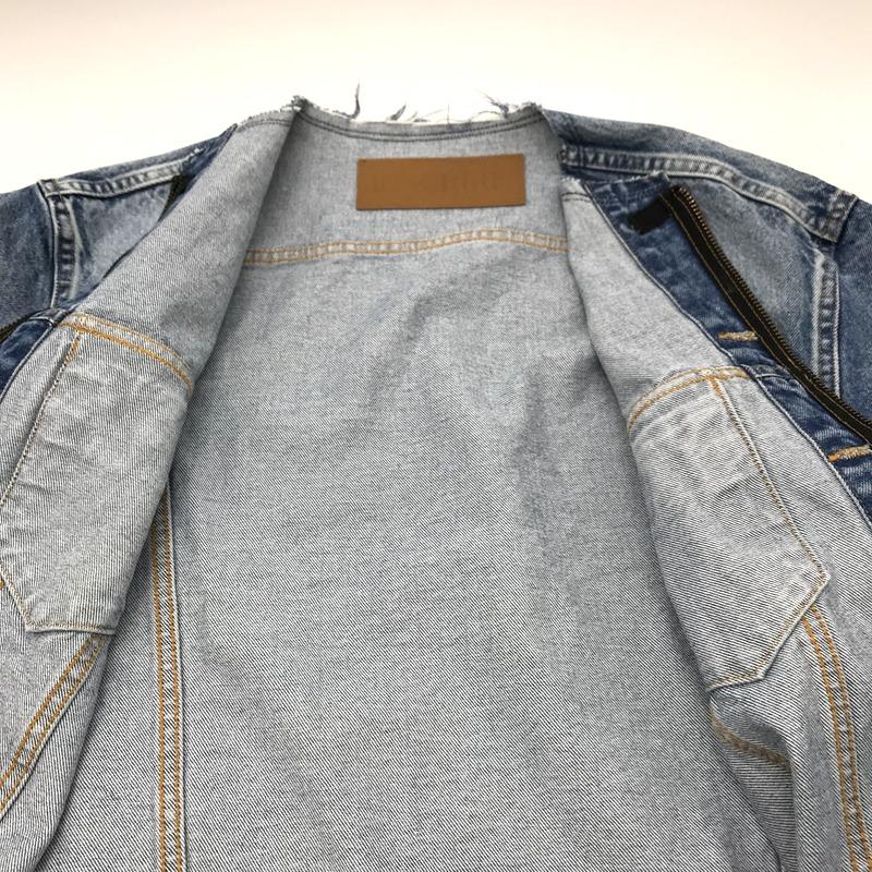 INSCRIRE デニムジャケット IDBZ18B ノーカラーデニムライダース INSCRIRE デニムジャケット IDBZ18B ノーカラーデニムライダース