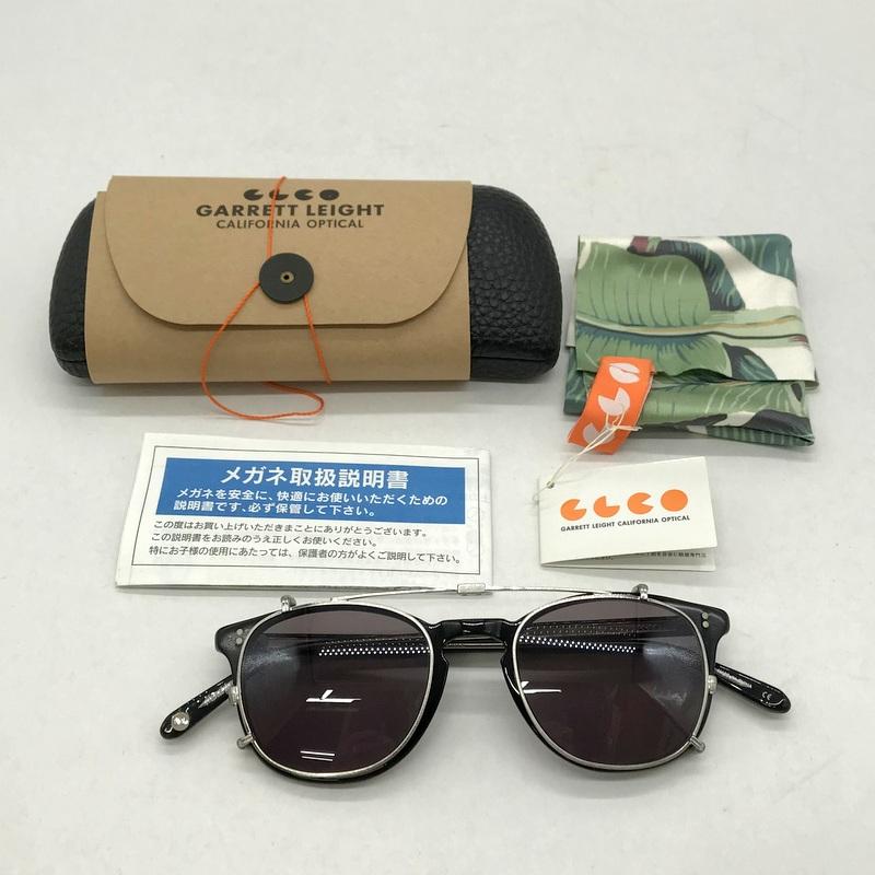 Garrett Leight GLCO ギャレットライト ウェリントンサングラス GLCO ギャレットライト クリップオンサングラス メガネ 眼鏡