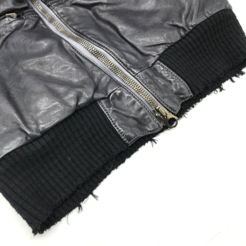 ジョルジオブラート レザーブルゾン GIORGIOBRATO レザージャケット フーデッド ジップアップ