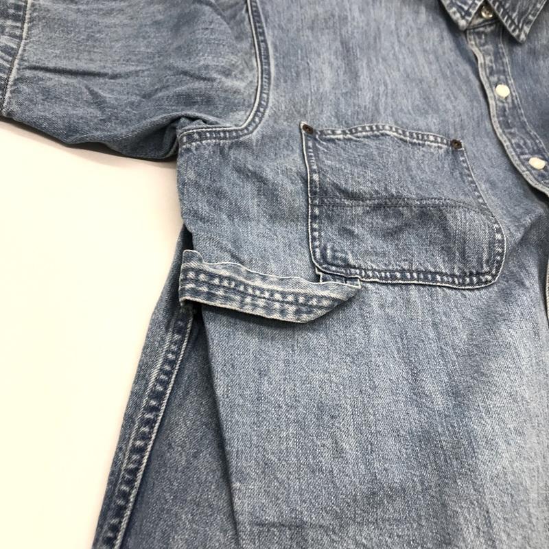トップス Supreme Denim Painter Shirt Indigo 試着のみ】Supreme Denim Painter Shirt Washed Blue Size L