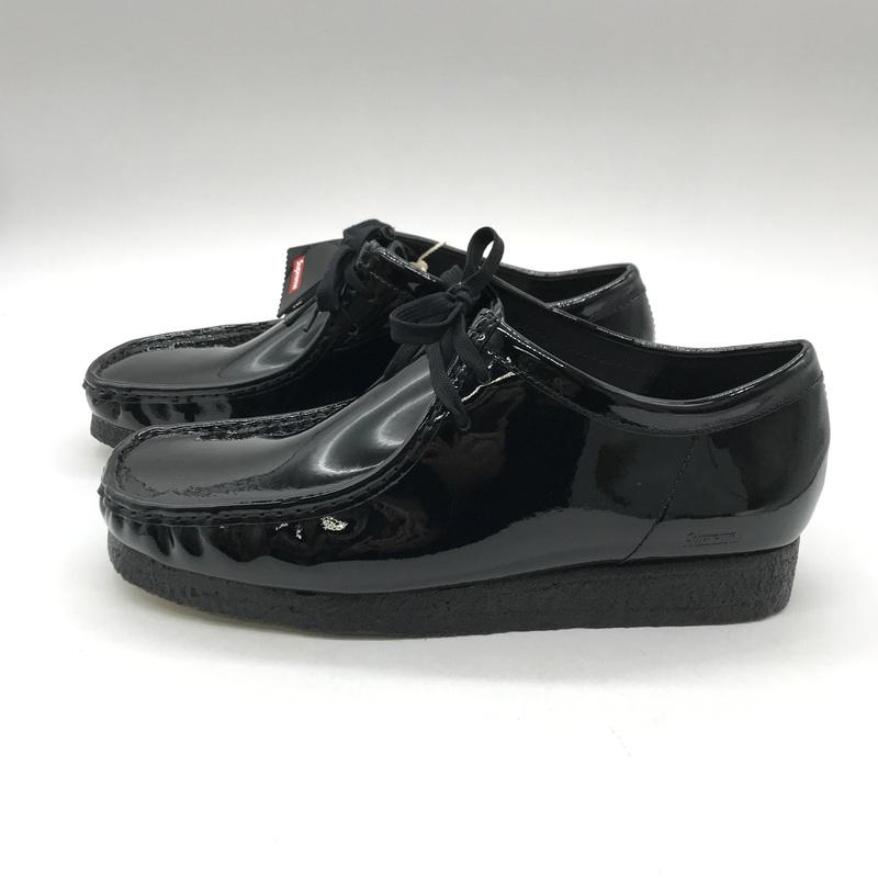 Clarks Supreme レザーシューズ Patent Leather Wallabee 箱付 Clarks Supreme レザーシューズ Patent Leather Wallabee 箱付
