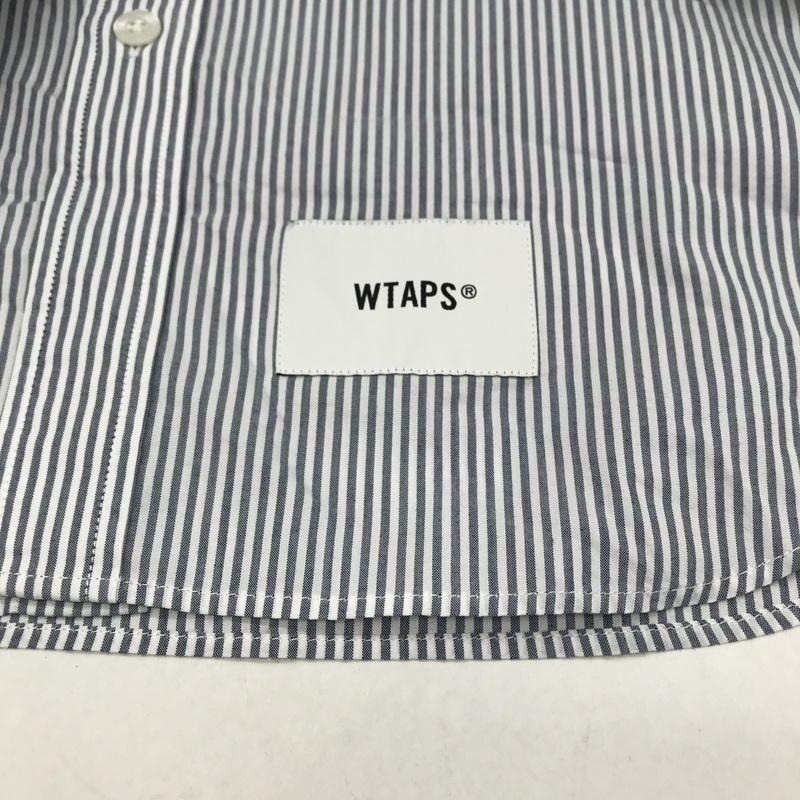 WTAPS ボタンダウンシャツ 24SS 241TQDT-SHM04 半袖シャツ ストライプ 