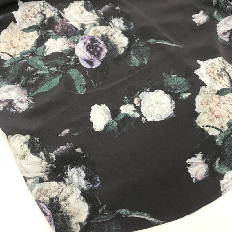 LAD MUSICIAN 長袖シャツ 2117-105 フラワービッグシャツ 花柄 バラ  