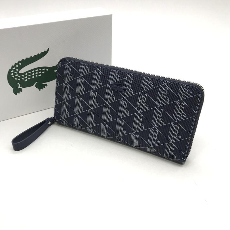 LACOSTE 長財布 NF3958DG Women's Large Zipped Monogram Billfold - Wallets & Small