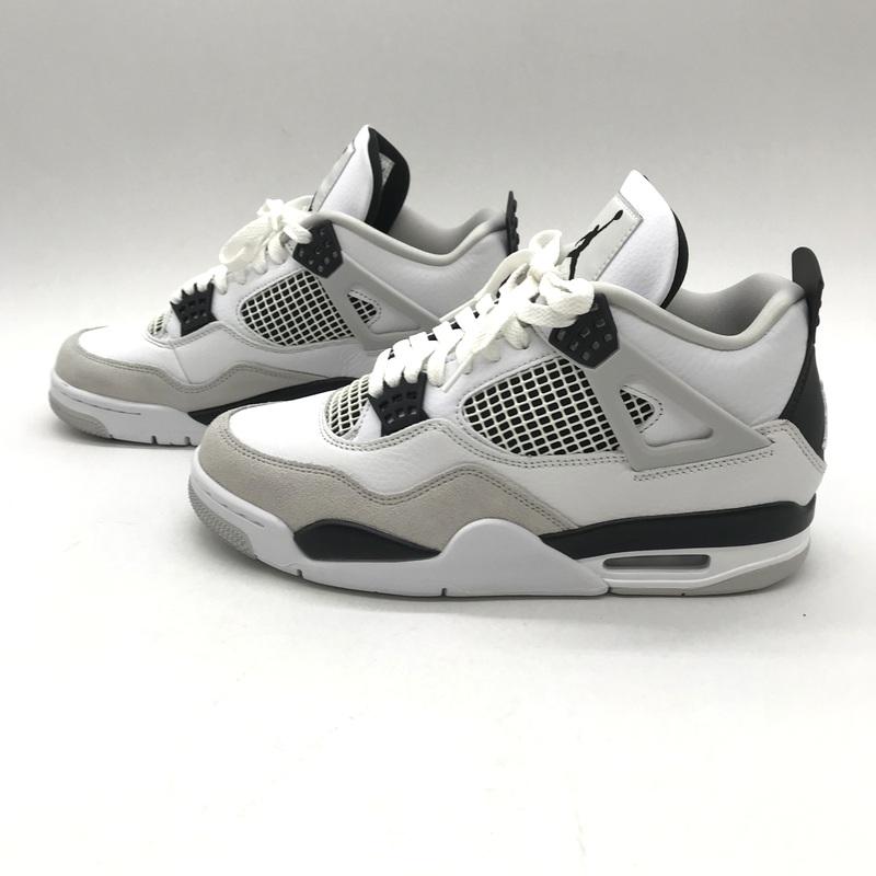 NIKE Nike スニーカー Air Jordan 4 Military Black DH6927-111 美品 