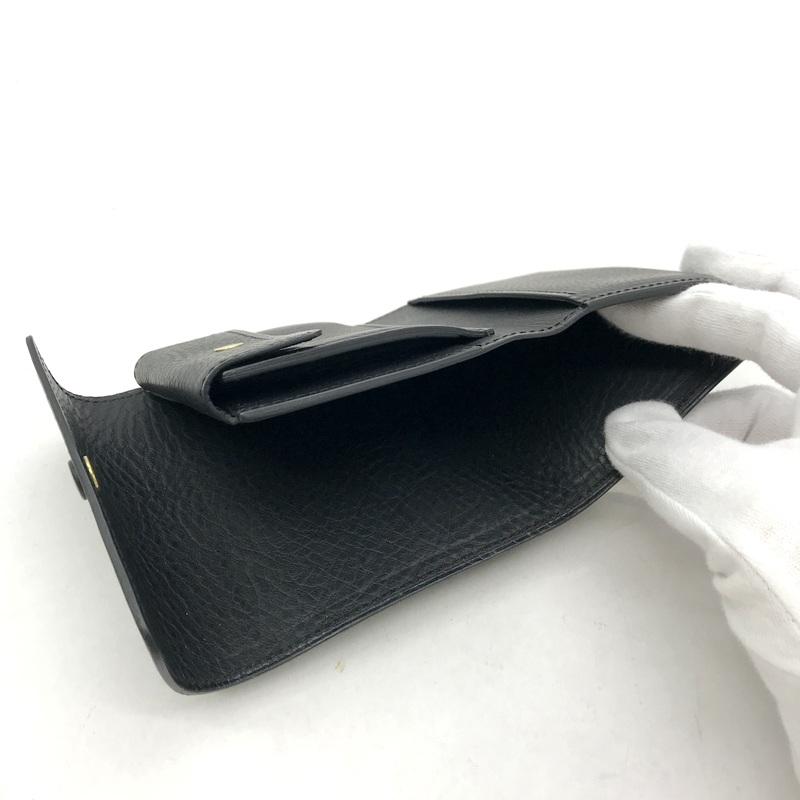 シンレザーズ　タスカ　黒 財布 ミネルバボックス 本革 人気 コンパクト シンレザーズ