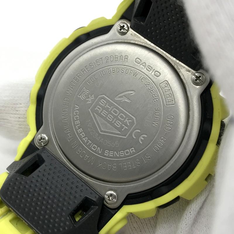CASIO（カシオ） 腕時計 G-SHOCK GBD-800 Bluetooth メンズ イエロー
