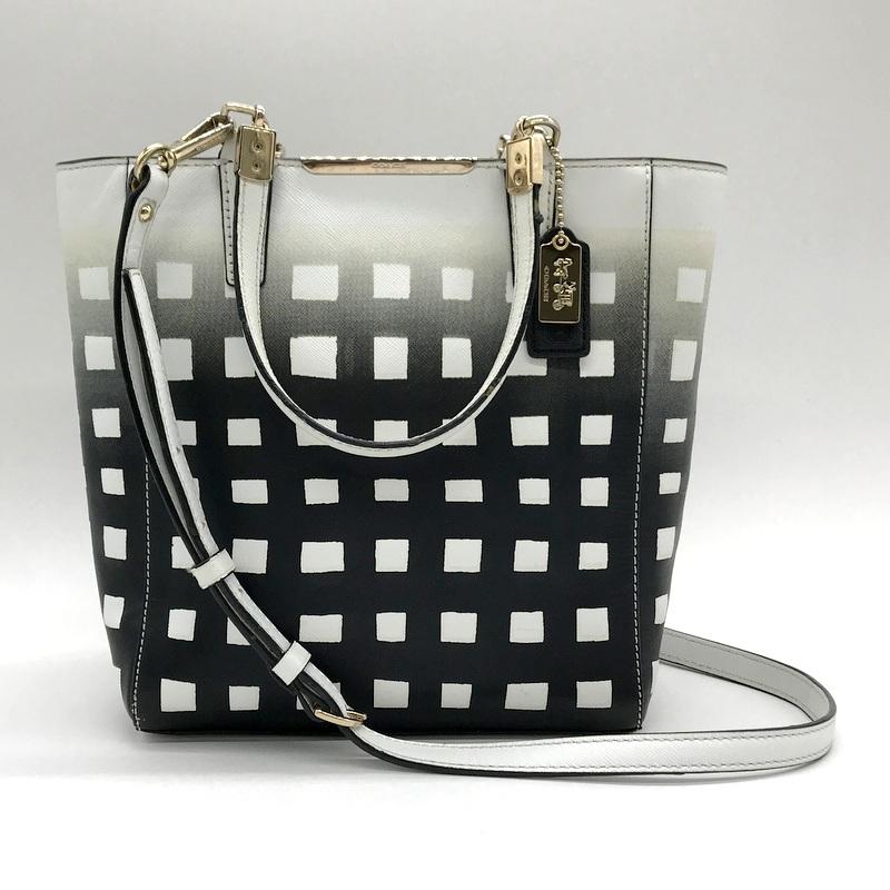 COACH（コーチ） マディソンギンガムサフィアーノ 2WAYバッグ 