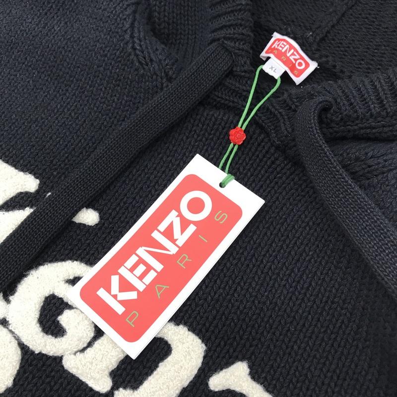 KENZO VERDY ニットフーディー タグ付き パーカー プルオーバー KENZO VERDY ニットフーディー タグ付き パーカー プルオーバー