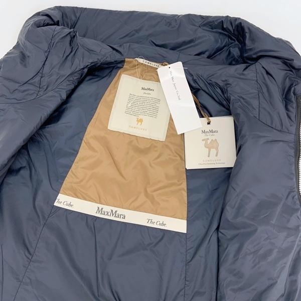 マックスマーラ淡いネイビー ダウンジャケット スタンドカラー　　サイズ　44 マックスマーラ淡いネイビー ダウンジャケット スタンドカラー サイズ
