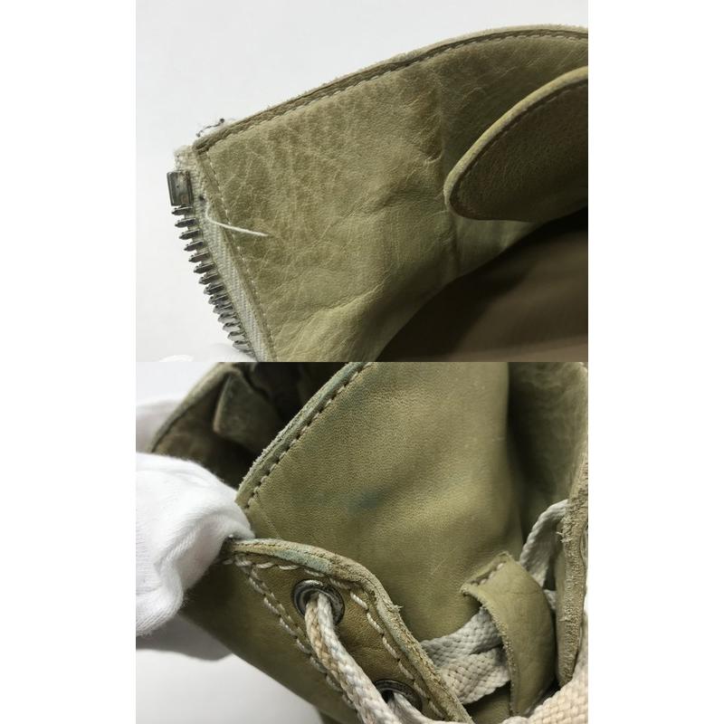 incarnation（インカネーション） レザースニーカー バックジップ 