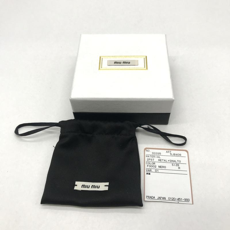 miu miu（ミュウミュウ） バングル ブレスレット 5JB408 箱付き ロゴ