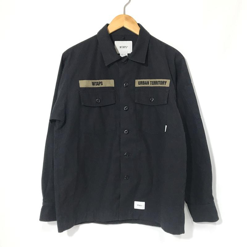 WTAPS シャツ BUDS LS 211BRDT-SHM02 コットンツイル ミリタリー 