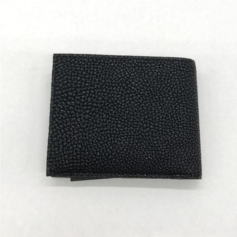 Mikado（ミカド） 黒桟革 二つ折り財布 美品 コンパクト ウォレット