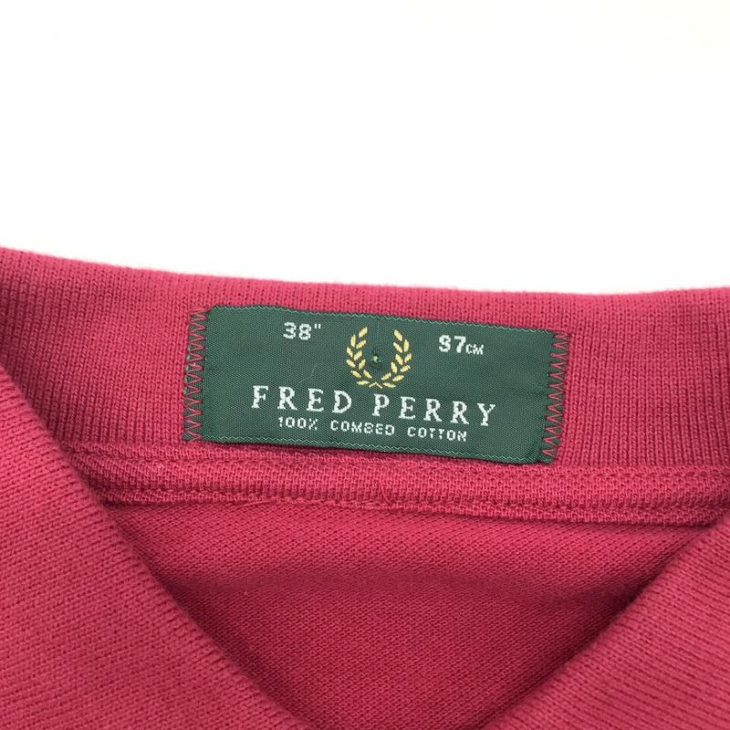 90s　FRED PERRY　ポロシャツ　レッド　M1200　旧タグ　M 90s FRED PERRY ポロシャツ レッド M1200 旧タグ M - メルカリ