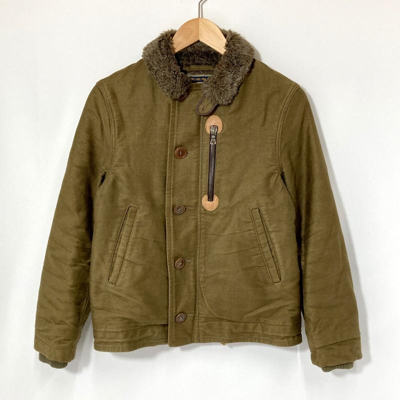 BLUE BLUE デッキジャケット カーキ BLUE BLUE（ブルーブルー） ブルゾン N-1デッキジャケット メンズ XS