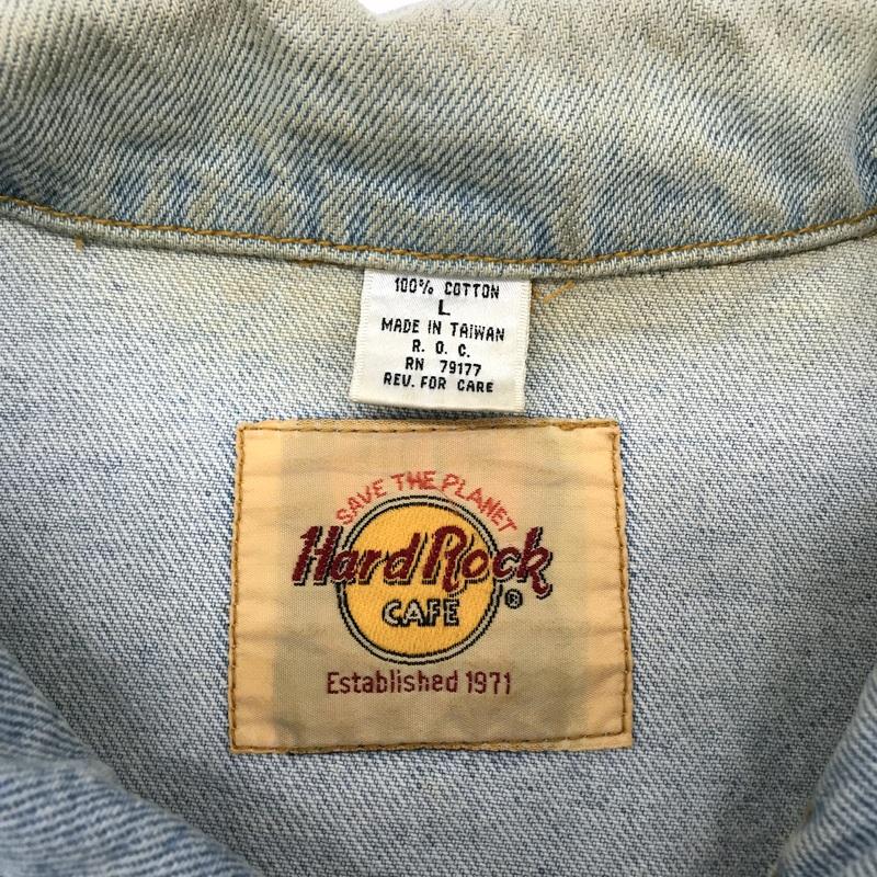 Hard Rock Cafe デニムジャケット OSAKA HARD ROCK CAFE 90s デニムジャケット OSAKA Gジャン DENIM JACKET