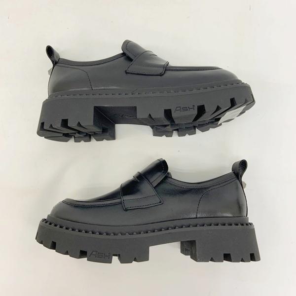 ASH アッシュ GENIAL STUD 厚底 コインローファー シューズ レディース 