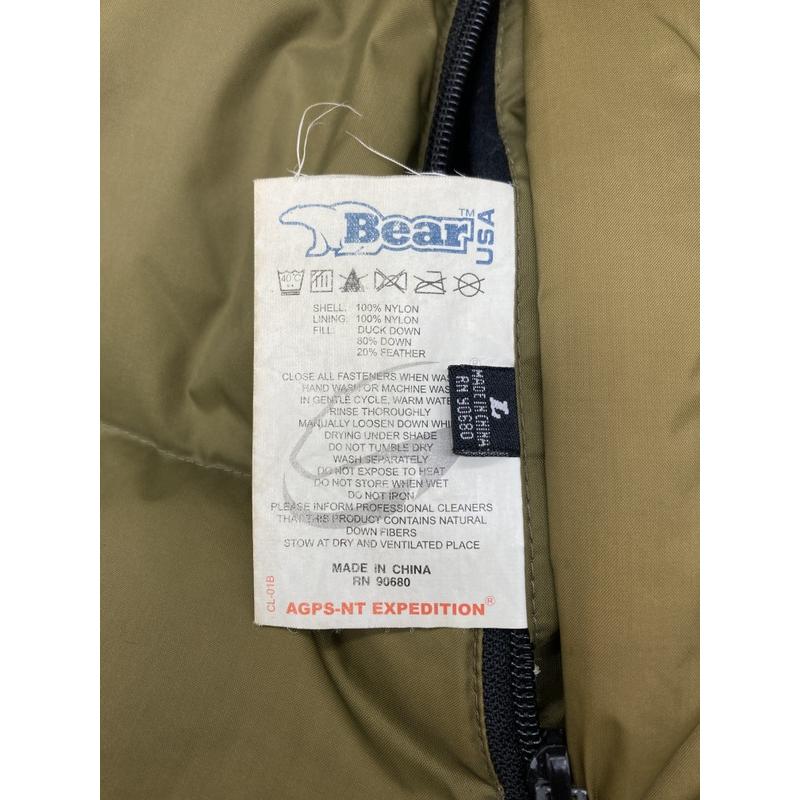 Bear USA ベアー ヌプシ ダウンジャケット 肉厚 L ブラック Bear USA ダウンジャケット 肉厚 ヌプシ型 リバーシブル ブラック