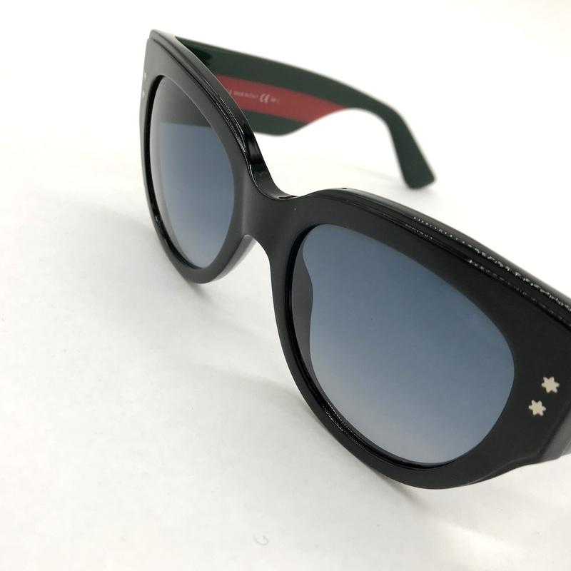 GUCCI サングラス ブラック サイドロゴ ユニセックス 美品 GUCCI（グッチ） サングラス GG3864 S アイウェア メガネ フルリム