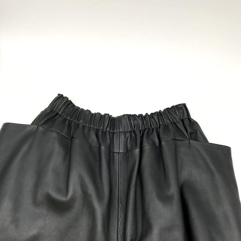 quitan ふぉ PHAETON レザーパンツ 557-4140118 ワイドパンツ 総ゴム