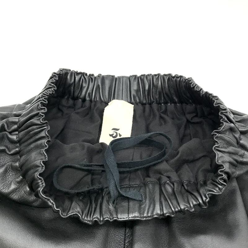 quitan ふぉ PHAETON レザーパンツ 557-4140118 ワイドパンツ 総ゴム