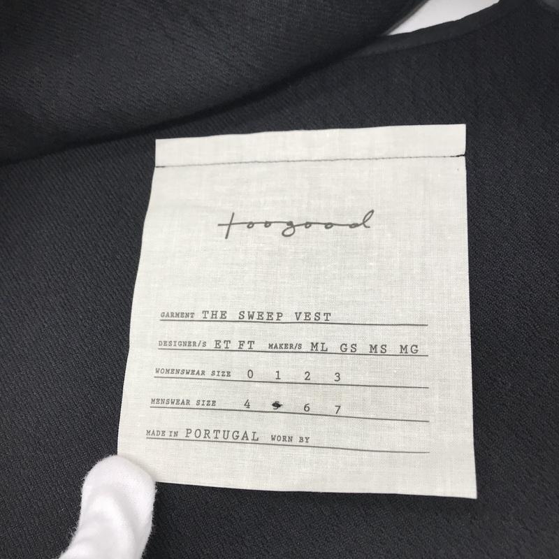 toogood（トゥーグッド） ベスト THE SWEEP VEST タグ付き スウェープ