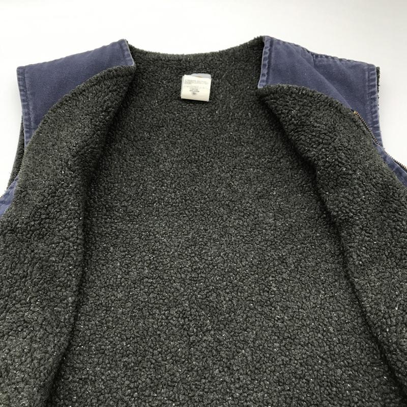 Carhartt ダックボアベスト V18PTL USA製 ジップアップ 古着