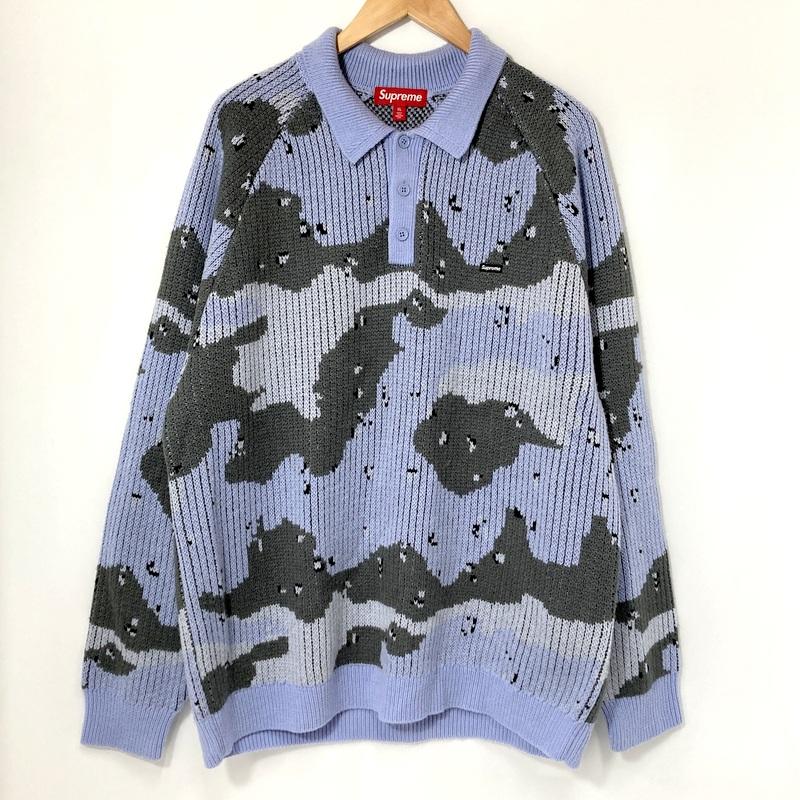 Supreme（シュプリーム） ニット ポロセーター カモフラ柄 Small Box