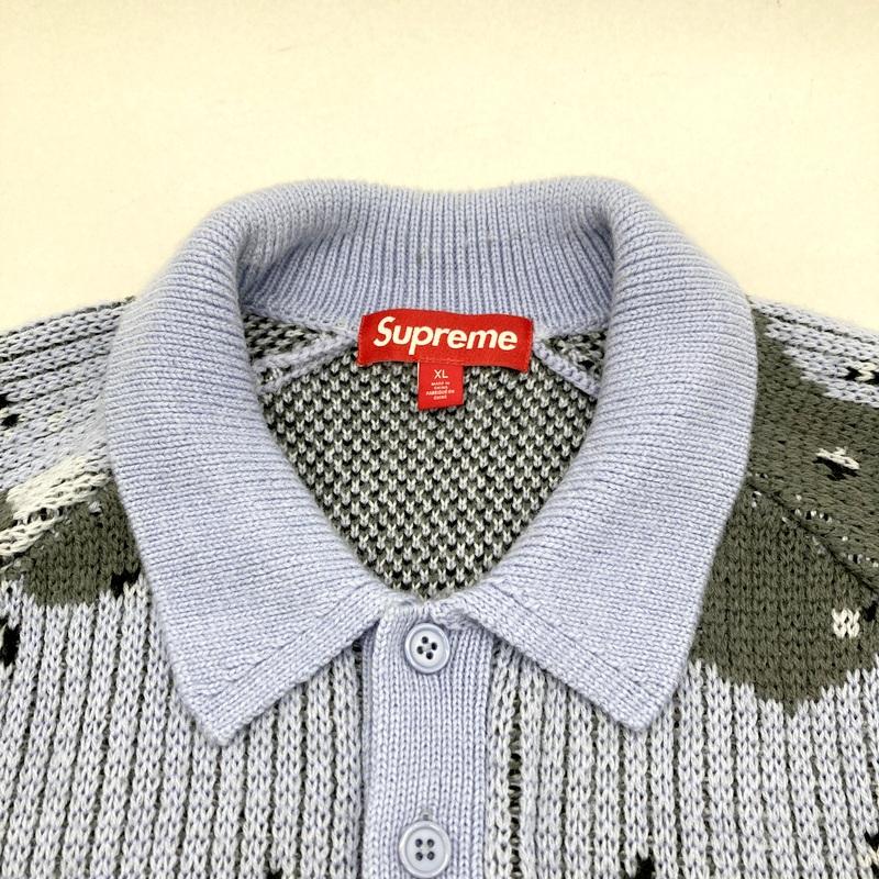 Supreme（シュプリーム） ニット ポロセーター カモフラ柄 Small Box