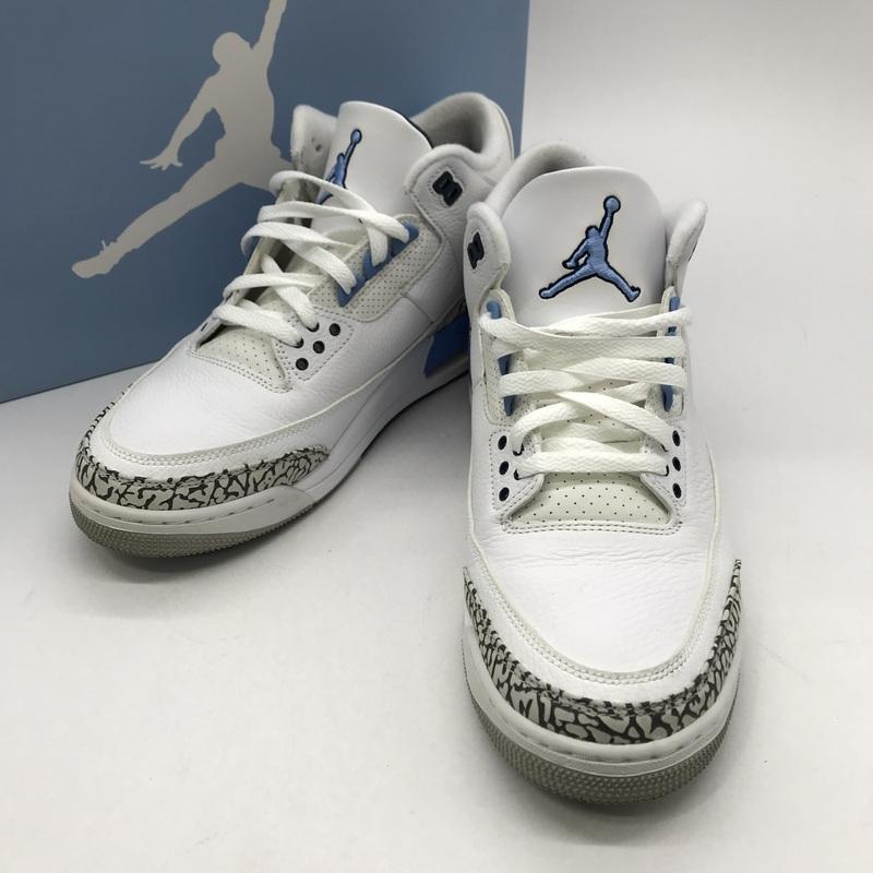 NIKE Nike スニーカー Air Jordan 3 Retro UNC CT8532-104 箱付き タグ  