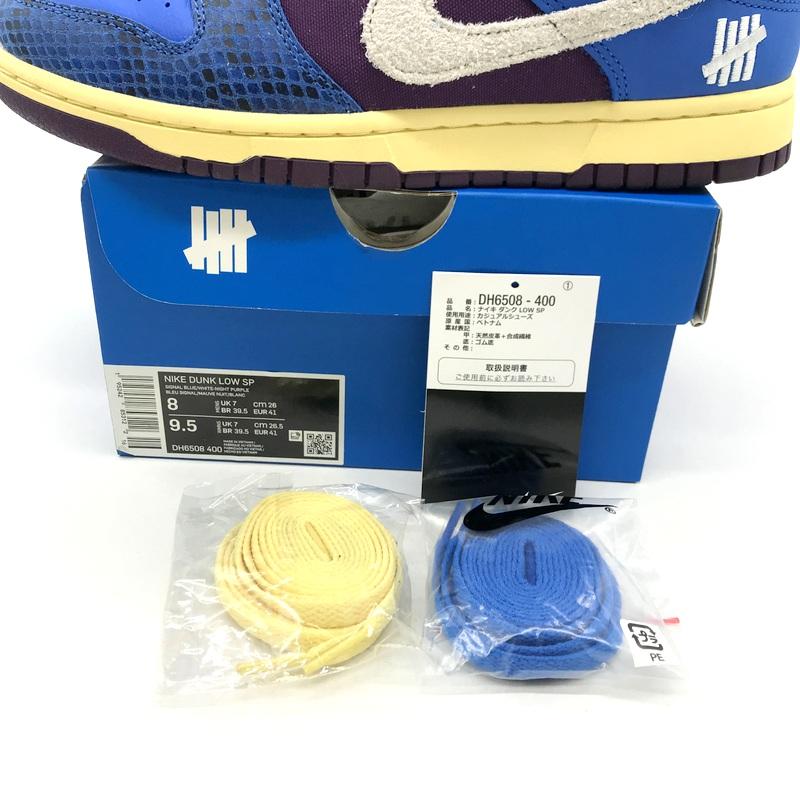 NIKE（ナイキ） UNDEFEATED Nike Dunk Low SP Royal DH6508-400 箱付き
