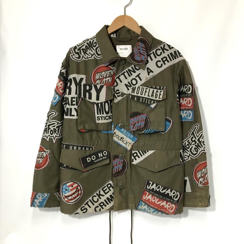 doublet 16aw ステッカージャケット doublet ステッカージャケット Stickers Jacquard Field Jacket