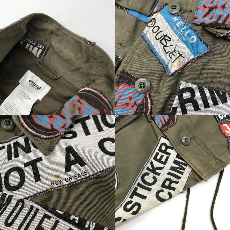 doublet 16aw ステッカージャケット doublet ステッカージャケット Stickers Jacquard Field Jacket