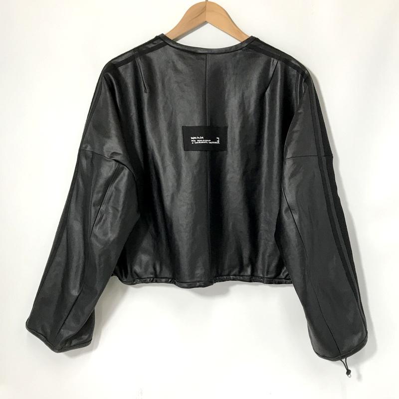 bajra（バジュラ） ノーカラーブルゾン 美品 154UJ02 素材切替 
