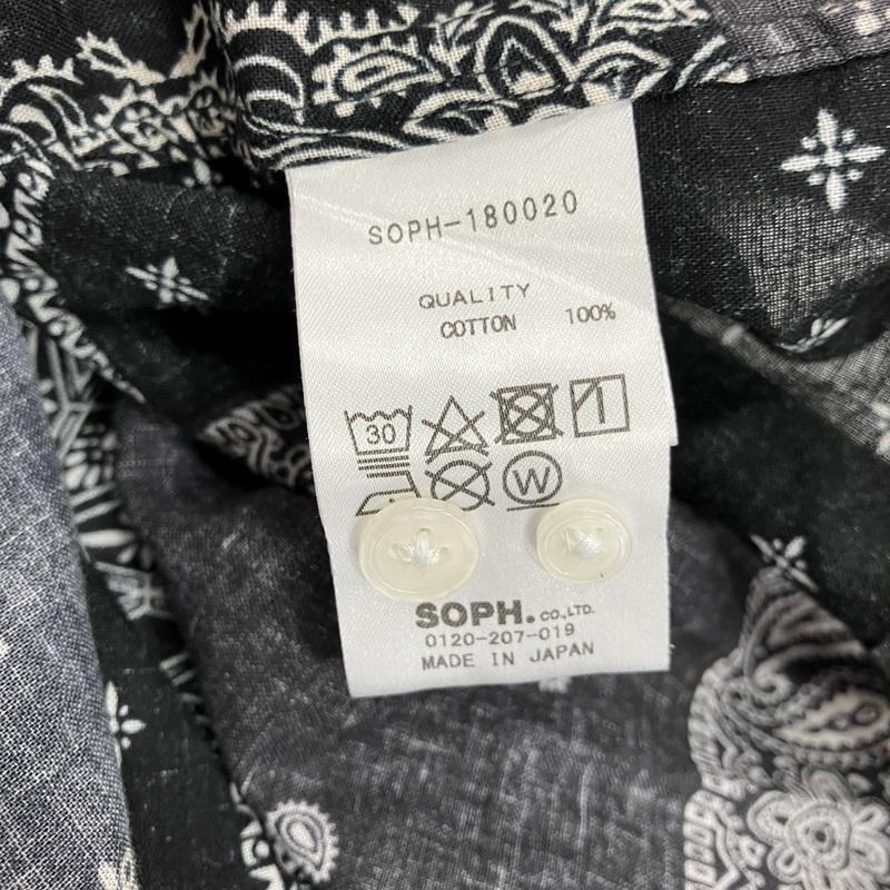 SOPHNET.（ソフネット） シャツ 長袖 SOPH-180020 バンダナ柄 メンズ M