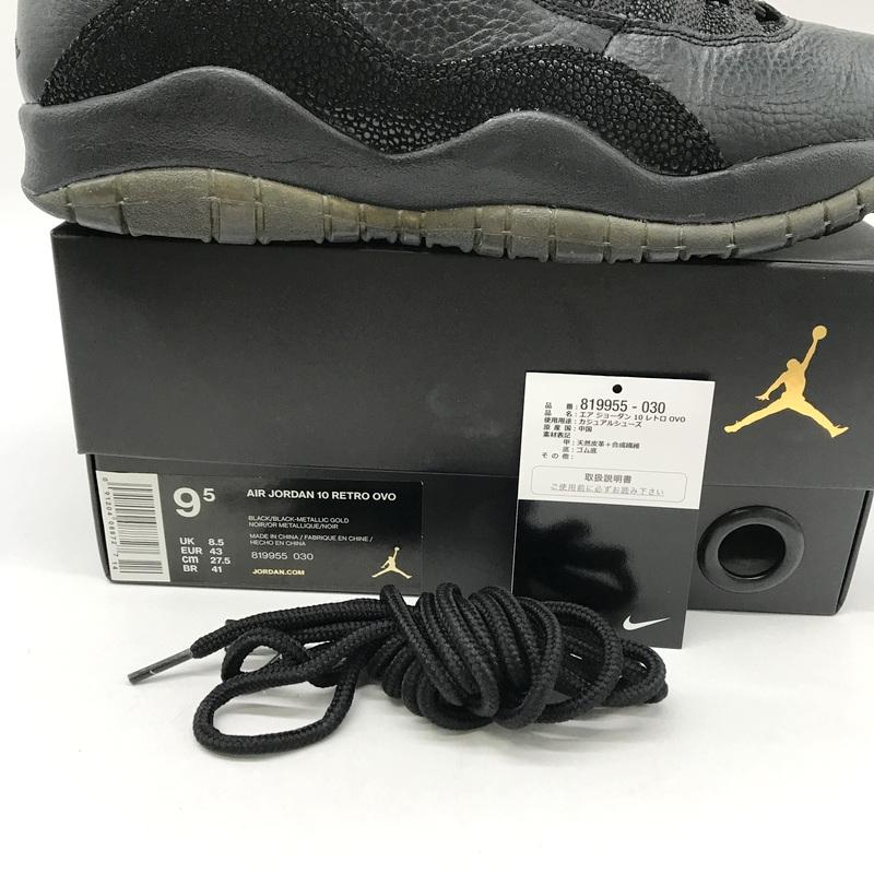 NIKE（ナイキ） OVO Nike スニーカー Air Jordan 10 Retro Drake Black