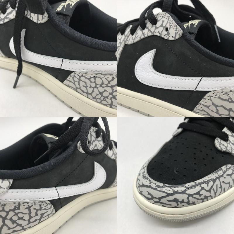 NIKE（ナイキ） スニーカー Air Jordan 1 Retro Low OG Black Cement 