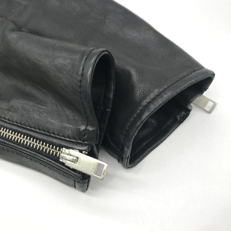 DIESEL TIMELESS ラムレザー シングルライダースジャケット XL DIESEL ディーゼル Timeless シングル ライダース ジャケット