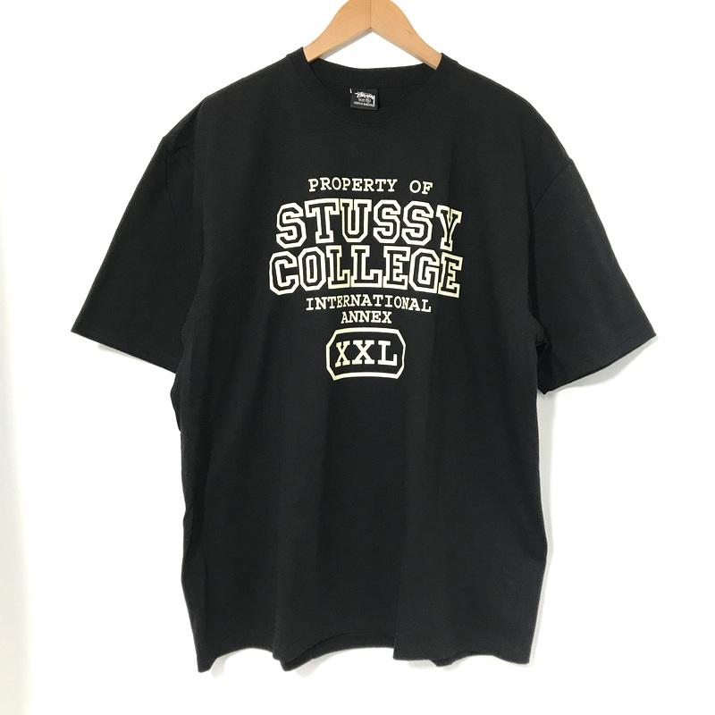 STUSSY Tシャツ 半袖 クルーデック カレッジロゴ 古着