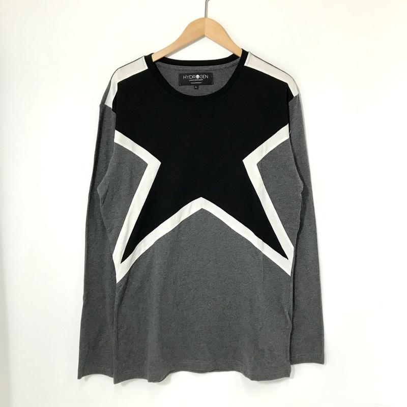 HYDROGEN（ハイドロゲン） Tシャツ 長袖 カットソー メンズ Lサイズ 