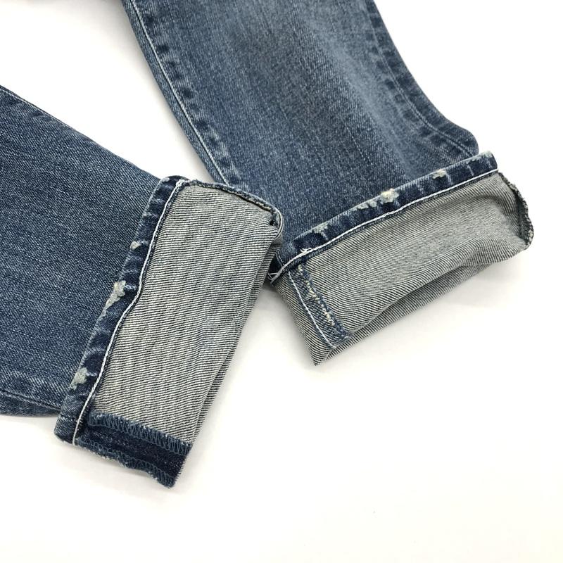 AKM エーケーエム デニムパンツ ダメージ加工 クラッシュデニム メンズ