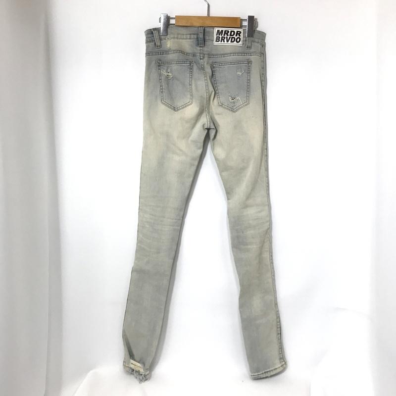 EV BRAVADO エブブラバド デニムパンツ クラッシュジーンズ メンズ 