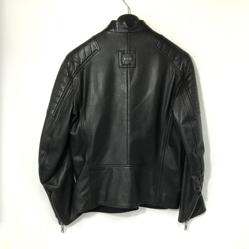 HUGO BOSS / ヒューゴボス/ラムレザーライダースジャケット/46/羊革/BRW/無地/10179658// HUGO BOSS HUGOBOSS ヒューゴボス レザージャケット 革ジャン