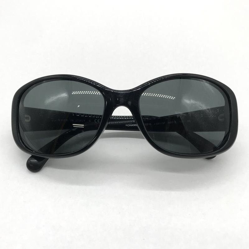 美品 CHANEL 5189-A シャネル マトラッセ柄 サングラス メガネ CHANEL シャネル サングラス 5189-A ウェリントン ココマーク