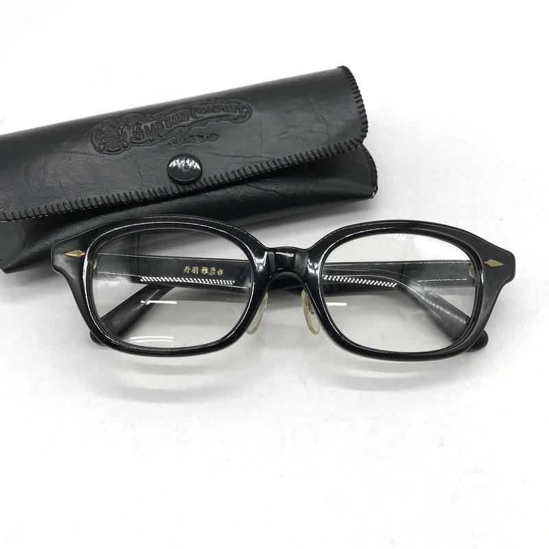 GLADHAND ×丹羽雅彦 SPM ブロータイプ サングラス ブラック メガネ 丹羽雅彦×GLAD HAND グラッド ハンド 眼鏡 ブロウタイプ