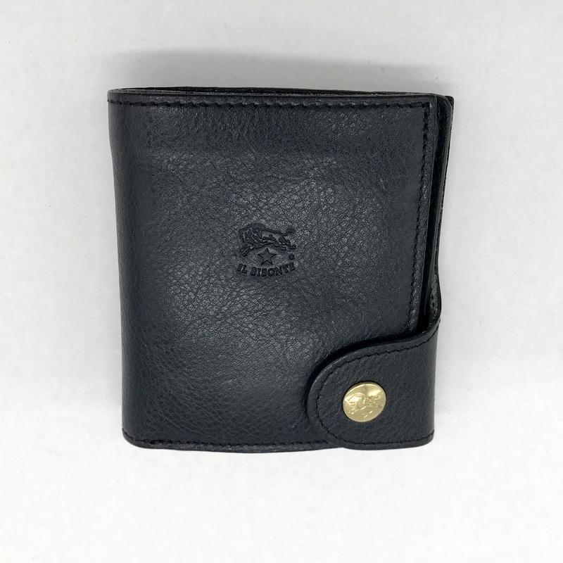 IL BISONTE（イルビゾンテ） 二つ折り財布 メンズ ブラック 服飾小物