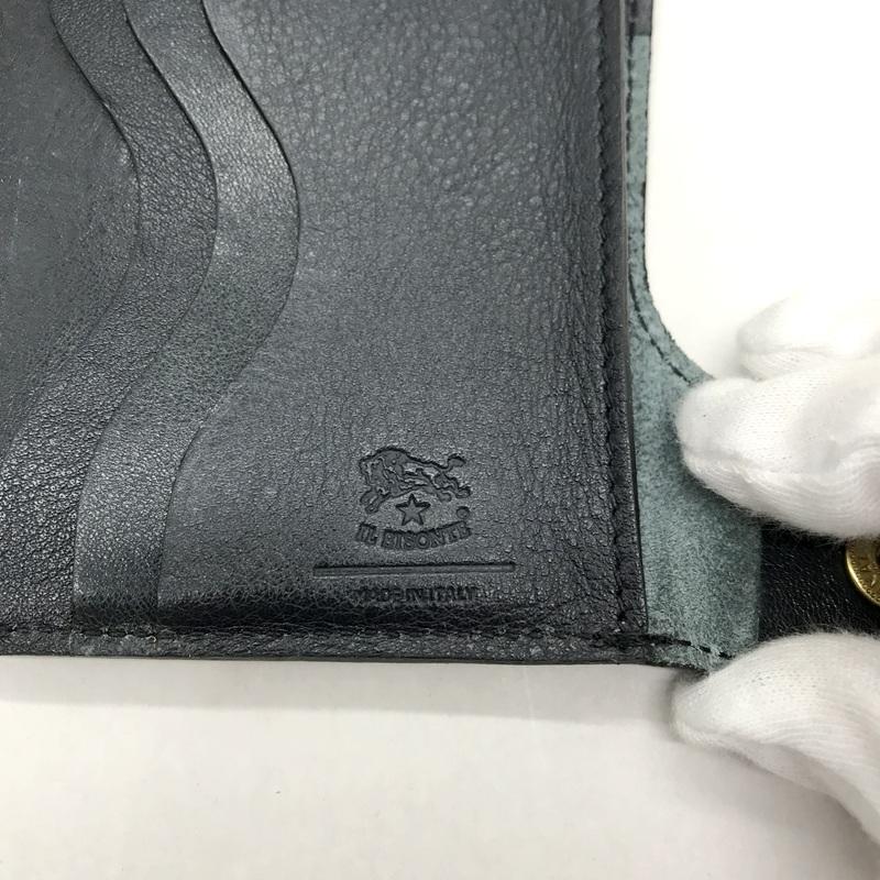 IL BISONTE（イルビゾンテ） 二つ折り財布 メンズ ブラック 服飾小物